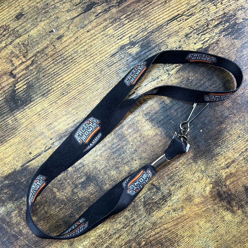 Cactus Bowl Lanyard Football Keychain Keyring